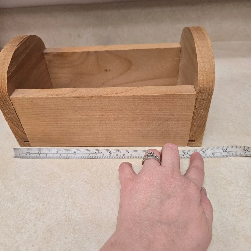 Vintage Wooden Forever Friends Duck Hedgehog Doll‎ Cradle Storage Box 1996